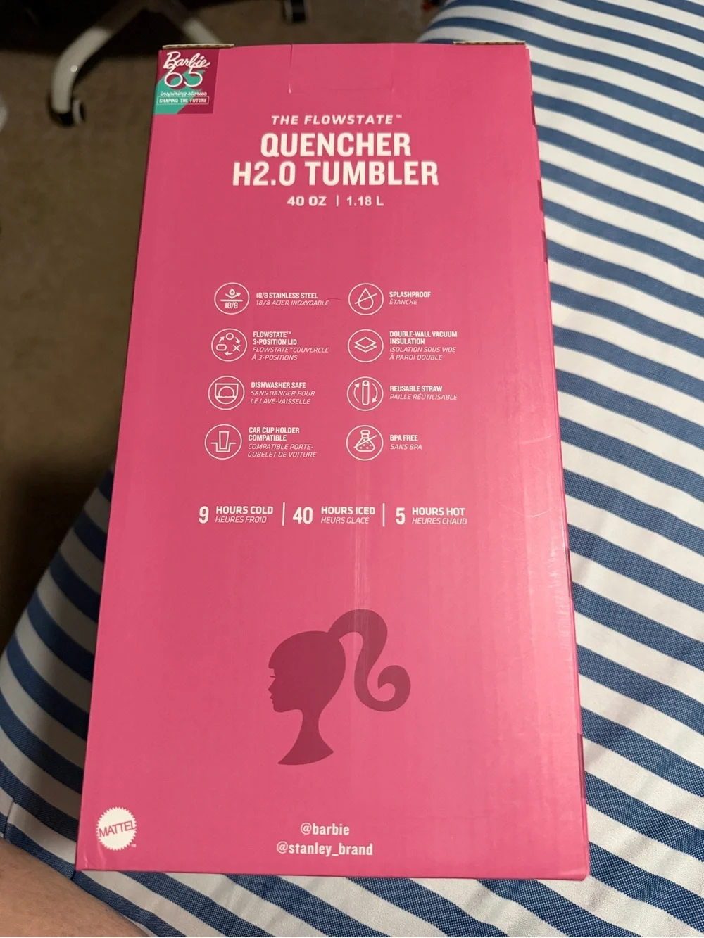Stanley Barbie Bright Pink Insulated Tumbler